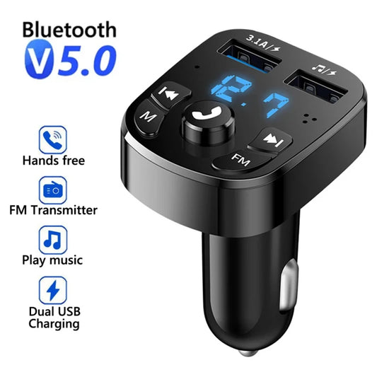 Car Charger FM Bluetooth Transmitter